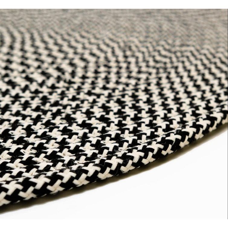 Latitude Run® Tweed Braided Rug, 3X5, BlackBlack Wayfair Canada